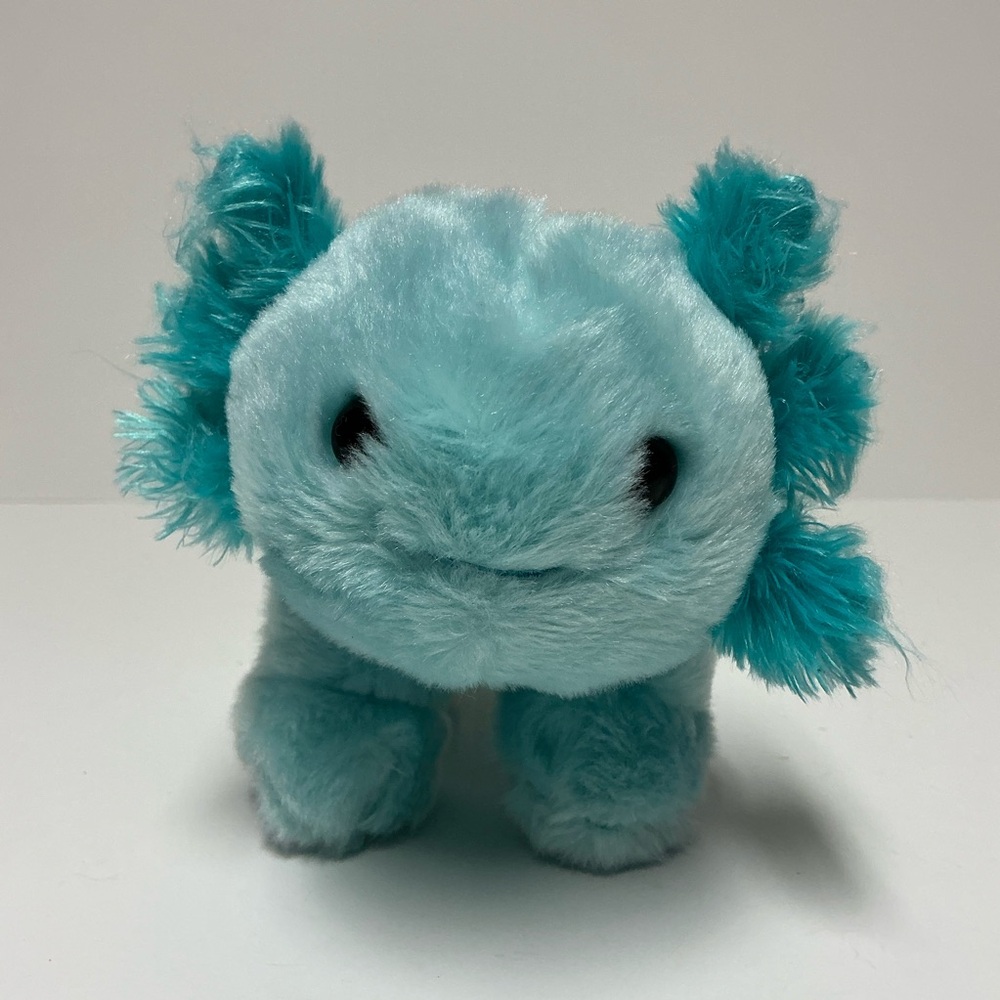 Build-A-Bear Small Turquoise Aqua Mint Axolotl Plush BABW 8" Stuffed Animal